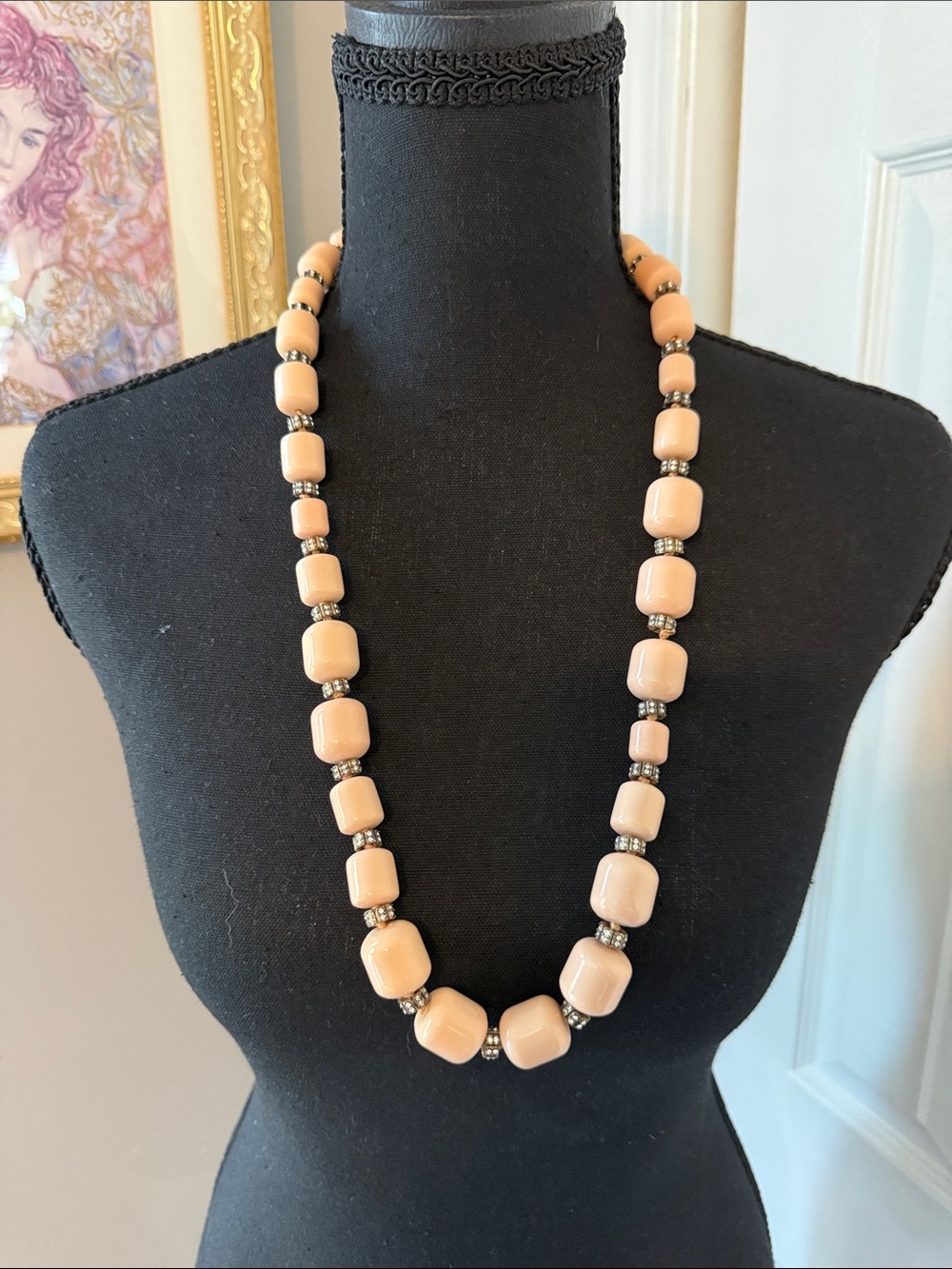 Peach Chunky Bead Necklace - Women Jewelry